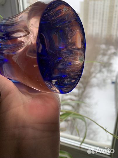 Вазы из цветного стекла чехия