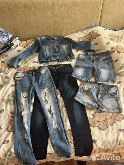 Джинсовые вещи пакетом на 44-46