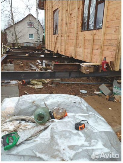 Винтовые сваи. Реконструкция фундамента