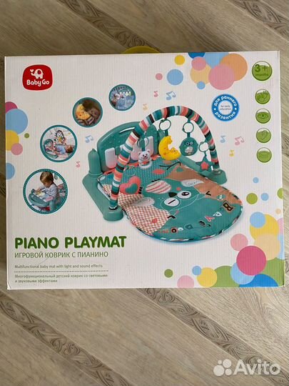 Развивающий коврик с пианино (состояние нового)