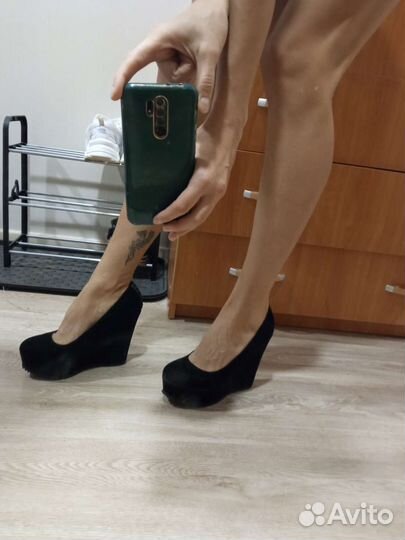 Туфли замша размер 37.5 цена 200