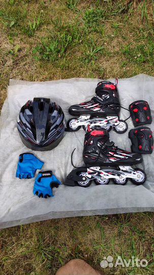 Роликовые коньки раздвижные Reaction Rainbow