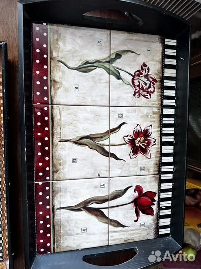 Поднос деревянный