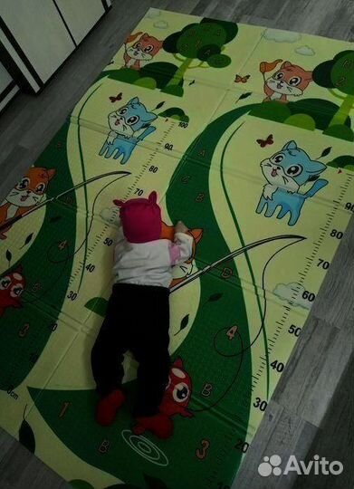 Детский коврик для ползания новый (заводской брак)
