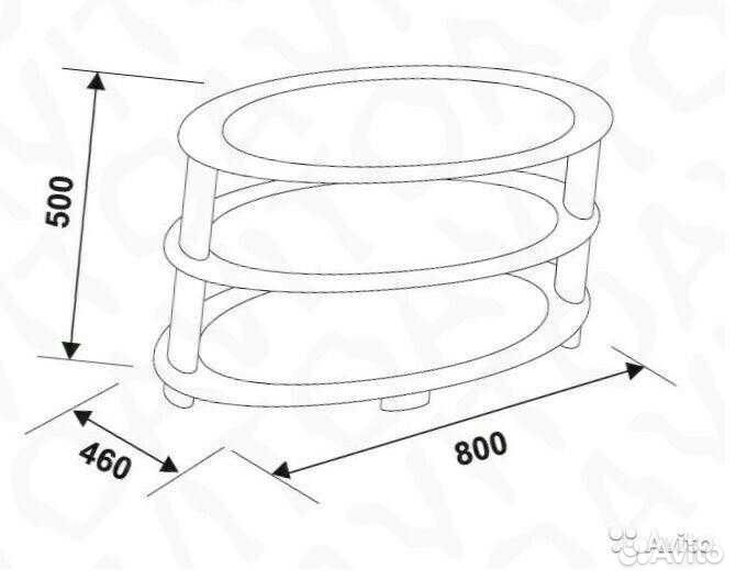 Премиум тумба из затонированного стекла