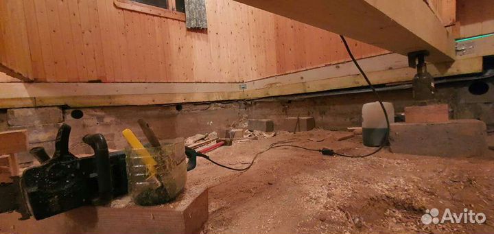 Замена венцов,бревна,замена деревянного пола и лаг