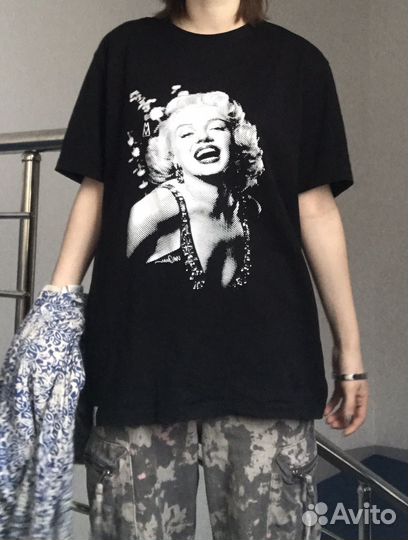 Футболка оверсайз Мэрдин Монро y2k гранж винтаж