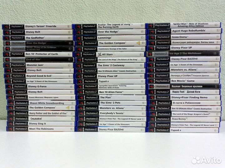 60 дисков Sony PS2 (лицензия)