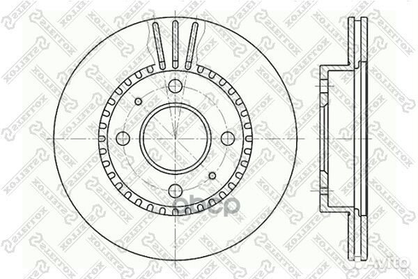 6020-2244V-SX диск тормозной перNissan Almera