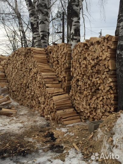 Дрова березовые колотые
