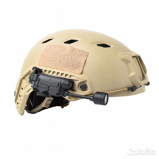 Тактический фонарь на шлем недемаскирующий + ик