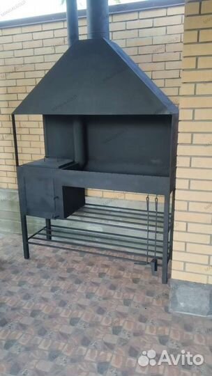 Мангал с вытяжкой. Мангал для кафе