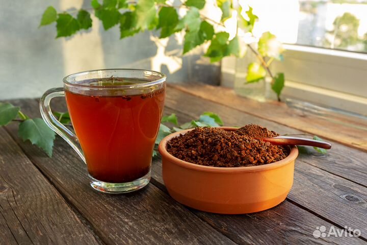 Чага кусковая, молотая, дроблёная и чёрная