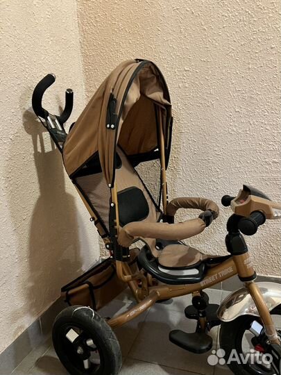 Детский велосипед с родительской ручкой