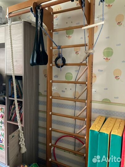 Детская шведская стенка деревянная