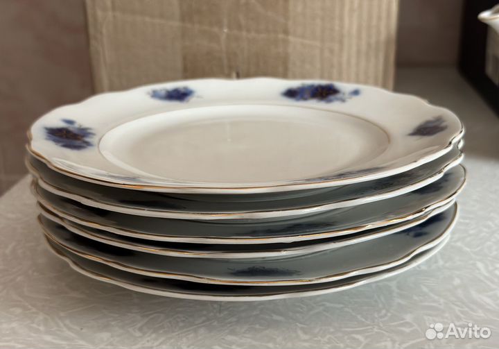 Тарелки коростень и дулево СССР 15шт