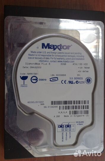 Жесткие диски IDE