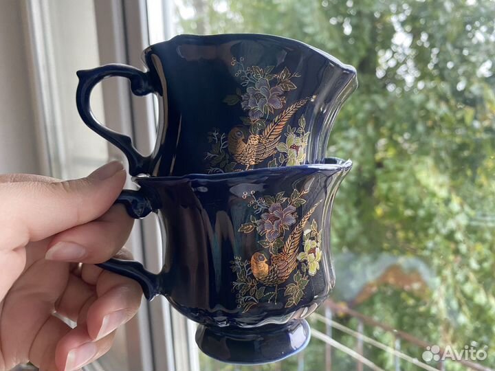 Чайный сервиз, кобальт