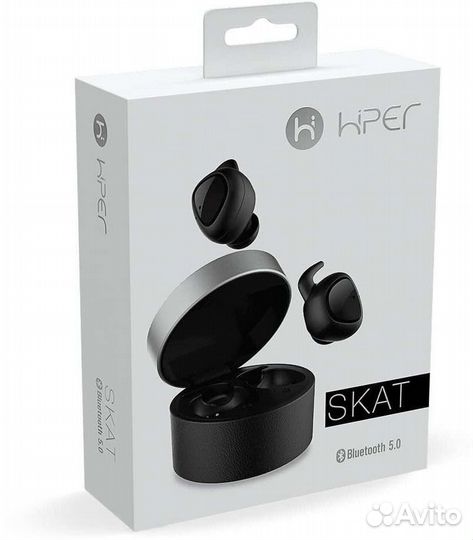Беспроводные наушники hiper TWS Skat Black