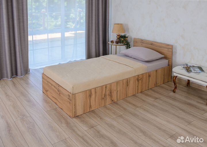 Кровать односпальная с матрасом 80х200