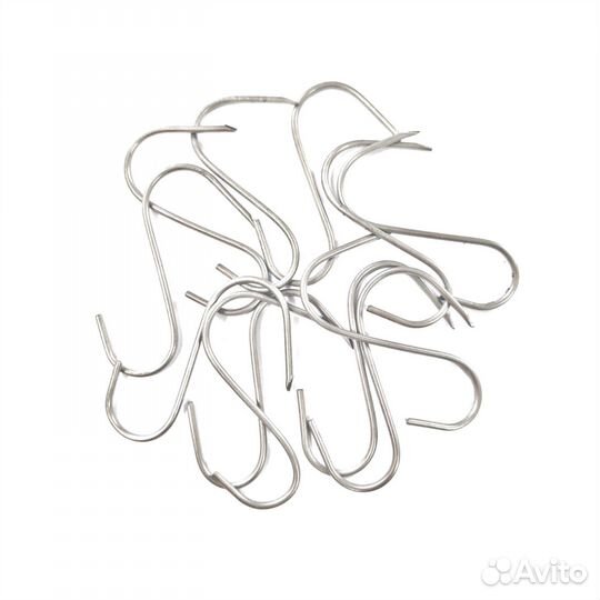 S крюк для копчения мяса и рыбы 12 см, комп 10 шт