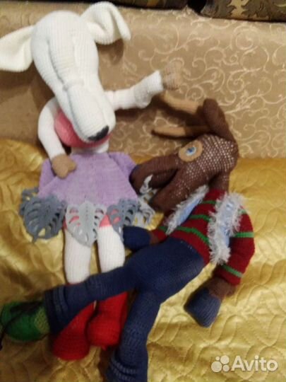 Куклы ручной работы. Коза и козлик 62 см. Мягкая р