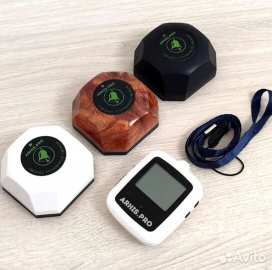 Кнопка вызова персонала к больному и часы пейджер