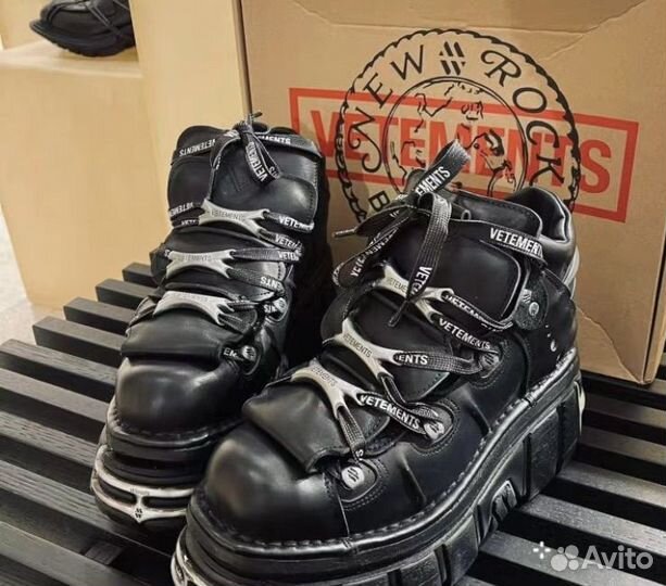 New Rock x Vetements Platform Boots с мехом и без