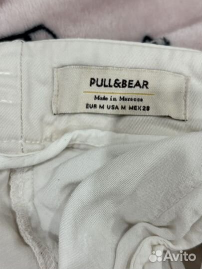 Штаны женские белые pull&bear