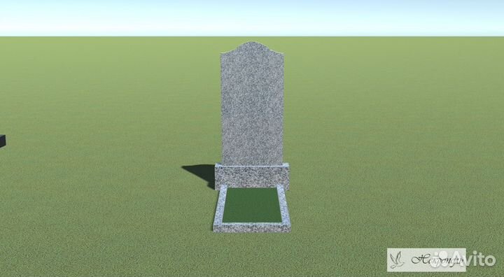 Установка гранитного памятника на новом кладбище