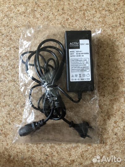 Блок питания 12V 4A, сетевой адаптер 12В 4А