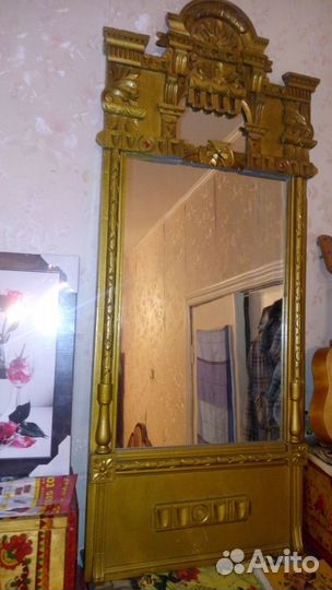 Рама резная19век с зеркалом