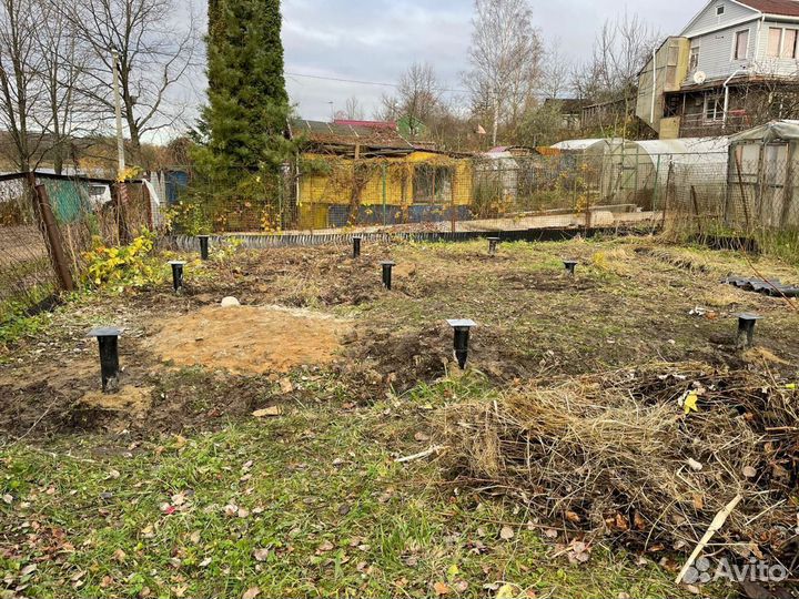 89 винтовая свая с оголовком 20х20. Цены под ключ