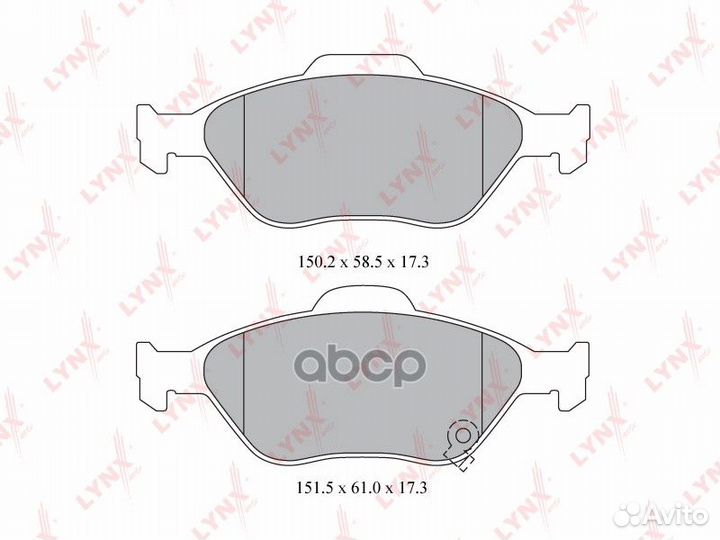 Колодки тормозные дисковые перед BD7594 LYN