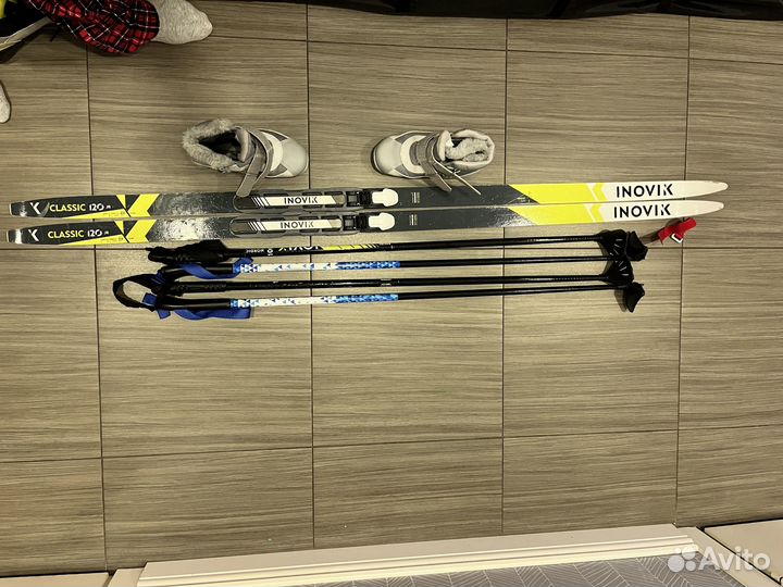 Детские лыжи 120 Декатлон