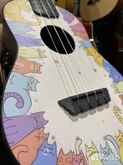 Flight TUC kitty укулеле концерт с чехлом (Новое)