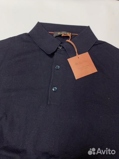 Поло Loro Piana синее