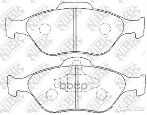 Колодки тормозные дисковые PN5495 NiBK