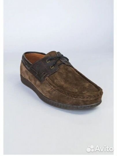 Мужские кожаные топсайдеры новые 44 р-р