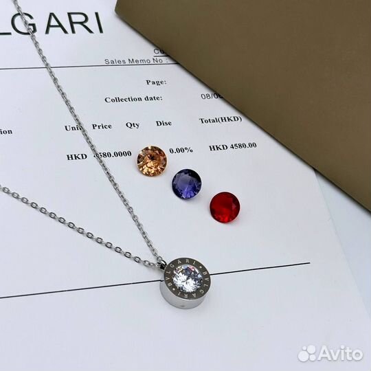 Браслет, подвеска, серьги bulgari
