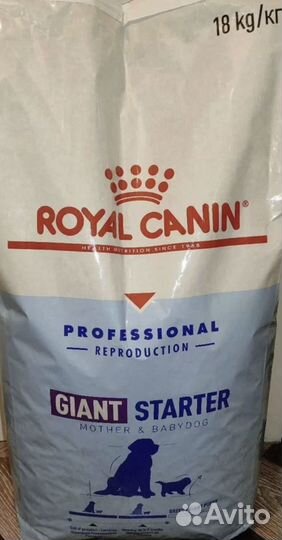 Корм Royal canin giant starter 18 кг