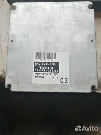 Эбу блок двигателем 8966105c20 Toyota Avensis