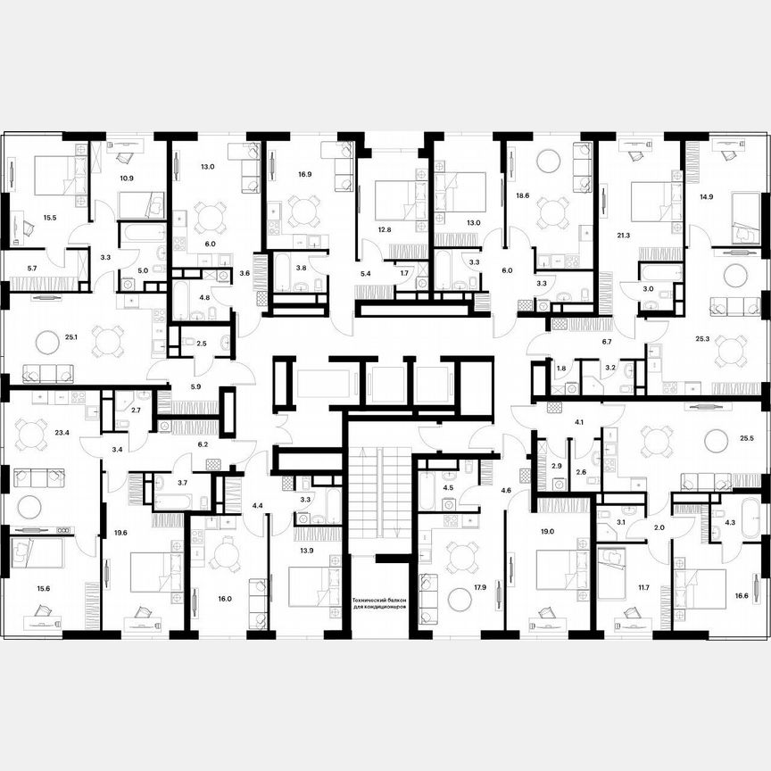1-к. квартира, 42 м², 19/30 эт.