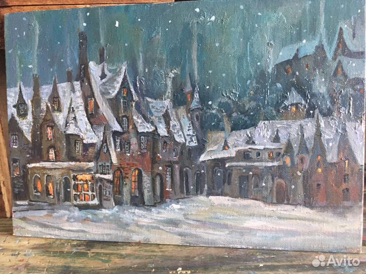 Картина домики сказка