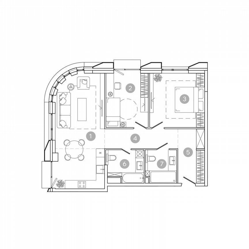 3-к. квартира, 78,5 м², 3/17 эт.