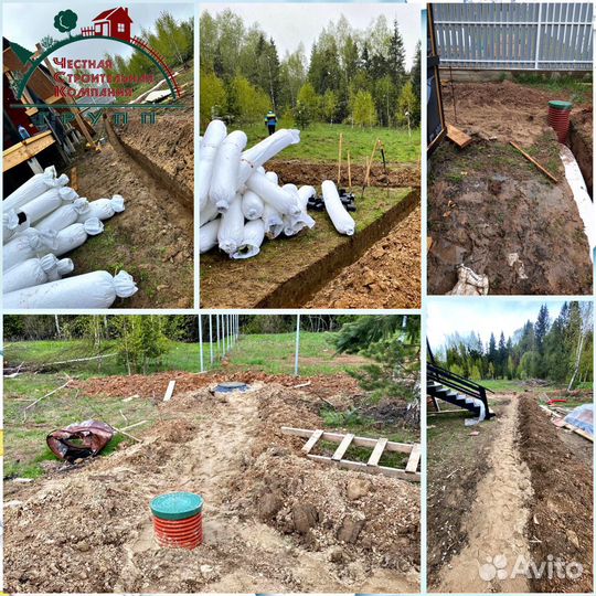 Дренаж участка под ключ /Ливневка /Водоотведение