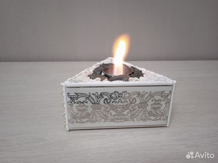 Биокамин настольный, свеча, отличный подарок