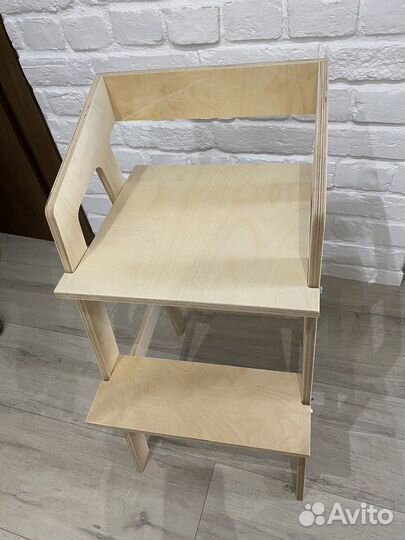 Складной детский растущий стул со спинкой эко