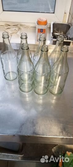 Стеклянная бутылка 1 л