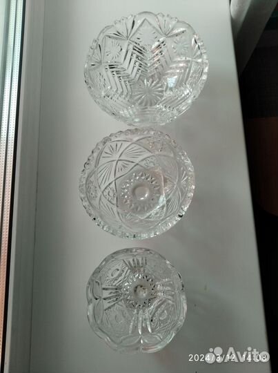 Хрустальные салатники СССР